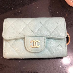 Chanel Caviar Quilted Classic Key Holder.